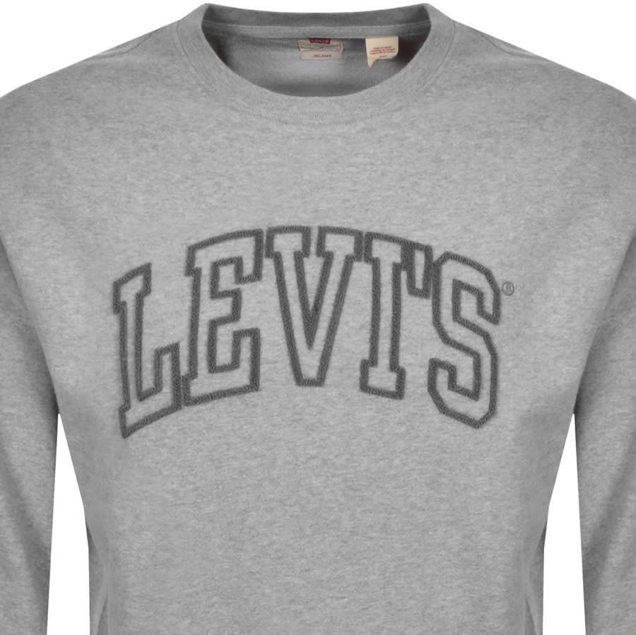 Alternative Image for ProductLevis Crew Neck Logo Sweatshirt Grey2
